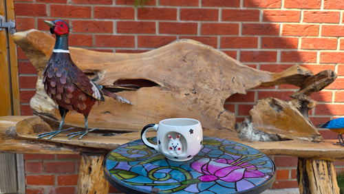 Handcrafted 3D Rabbit Ceramic Mug