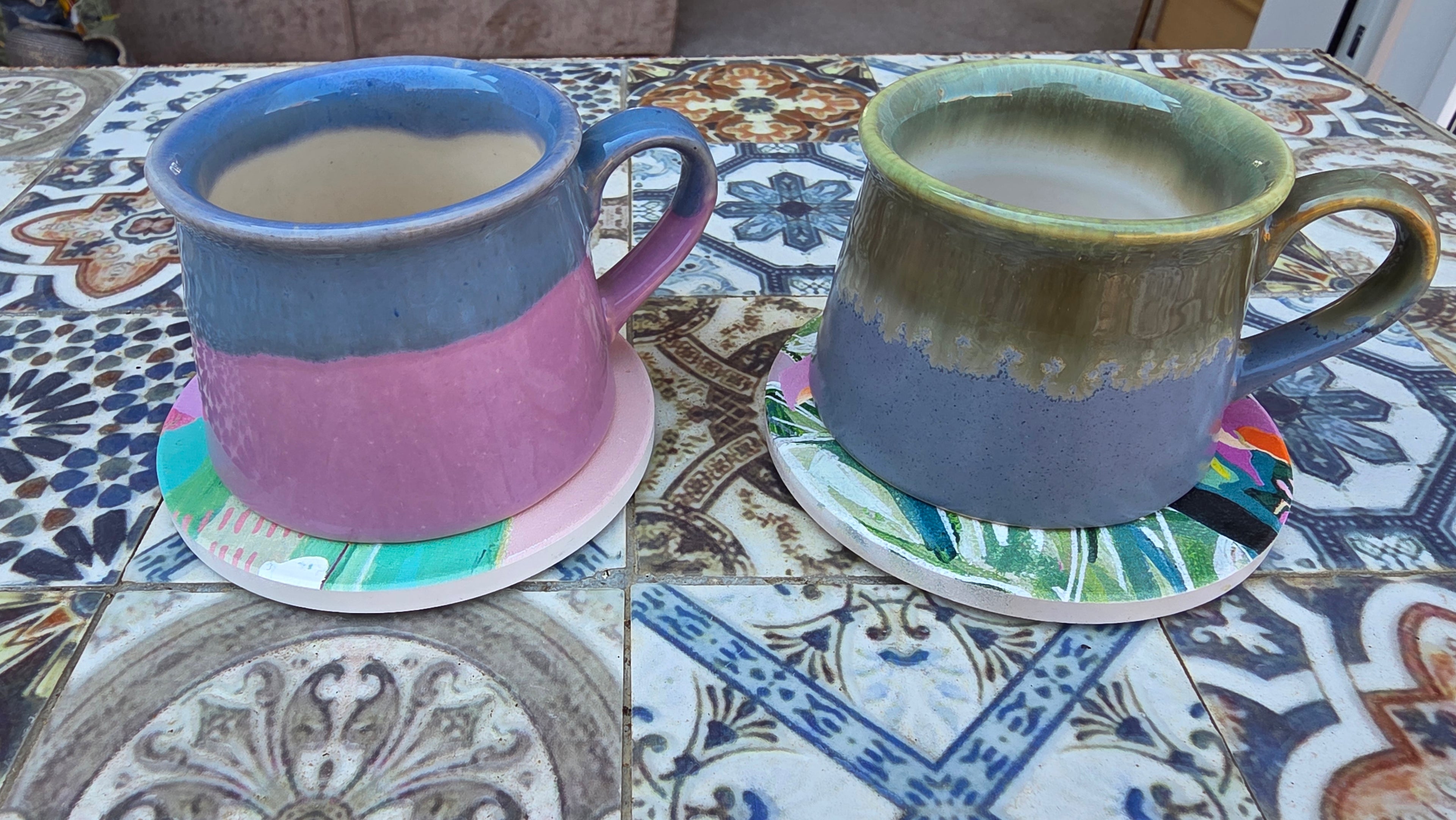 Handcrafted Two-Colour Ceramic Mug