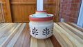 Handcrafted Brown Patterned Ceramic Storage Jar – Medium/Small