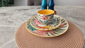 Handcrafted Colourful Ceramic Plate Set – 4 Piece