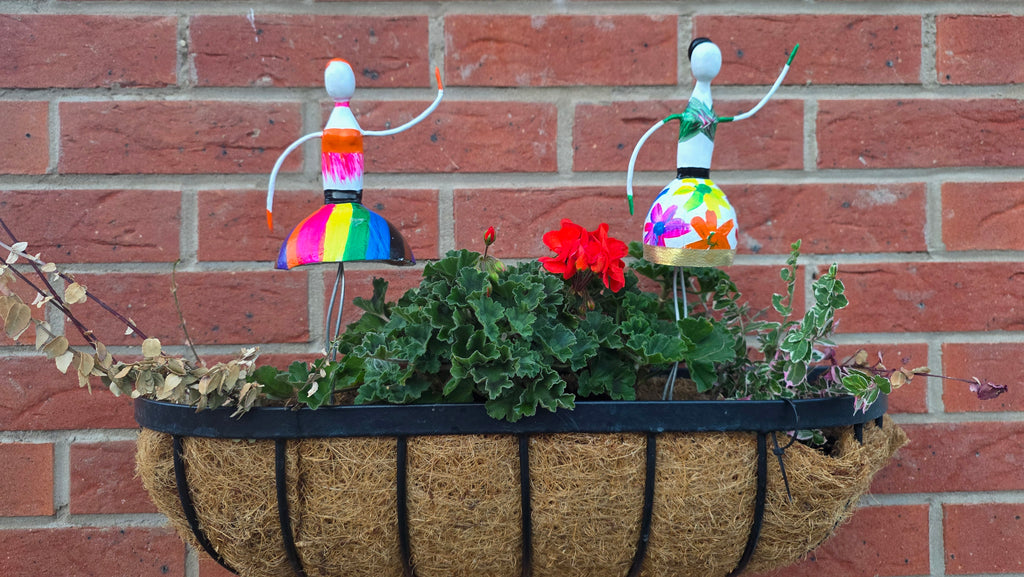 Limited Edition Colourful Floral Handmade Forest Fairy Garden Decor – Medium