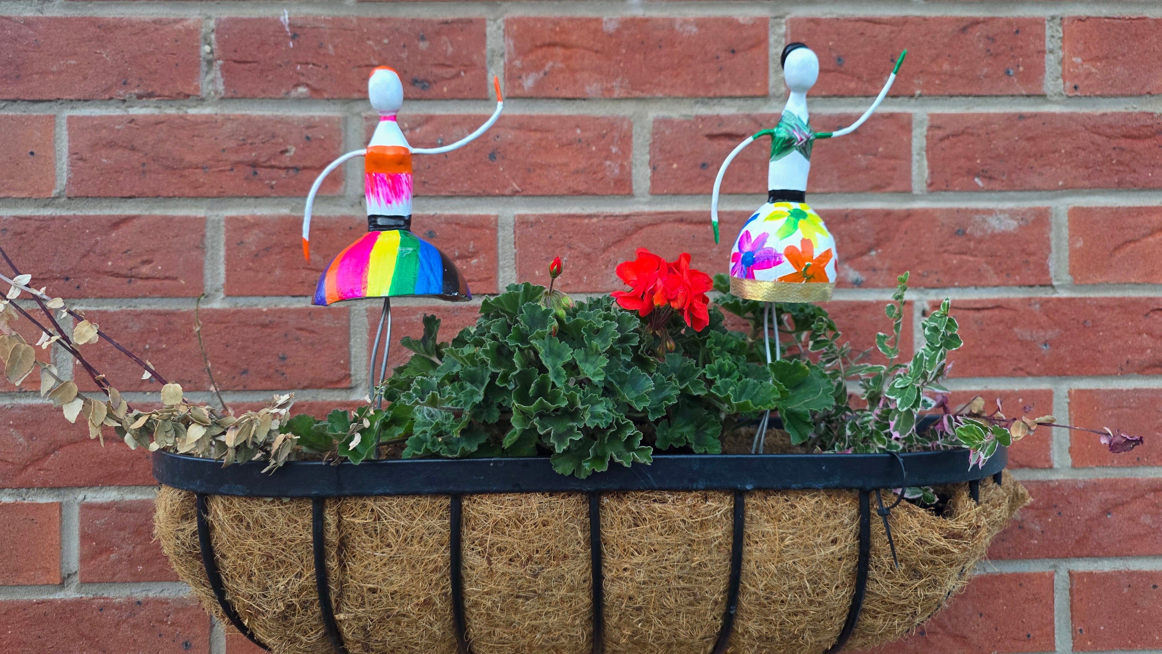 Limited Edition Colourful Floral Handmade Forest Fairy Garden Decor – Medium