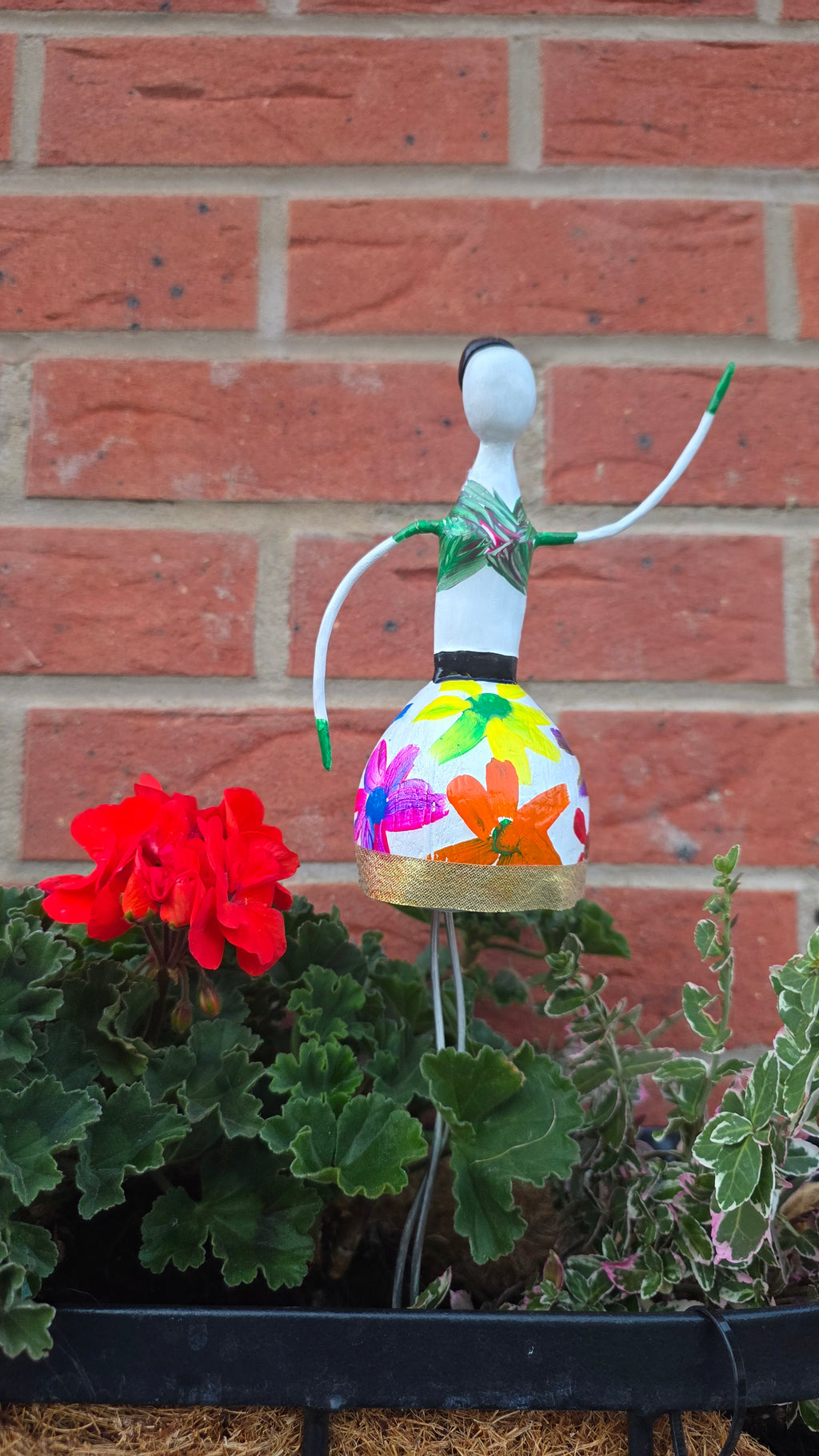 Limited Edition Colourful Floral Handmade Forest Fairy Garden Decor – Medium
