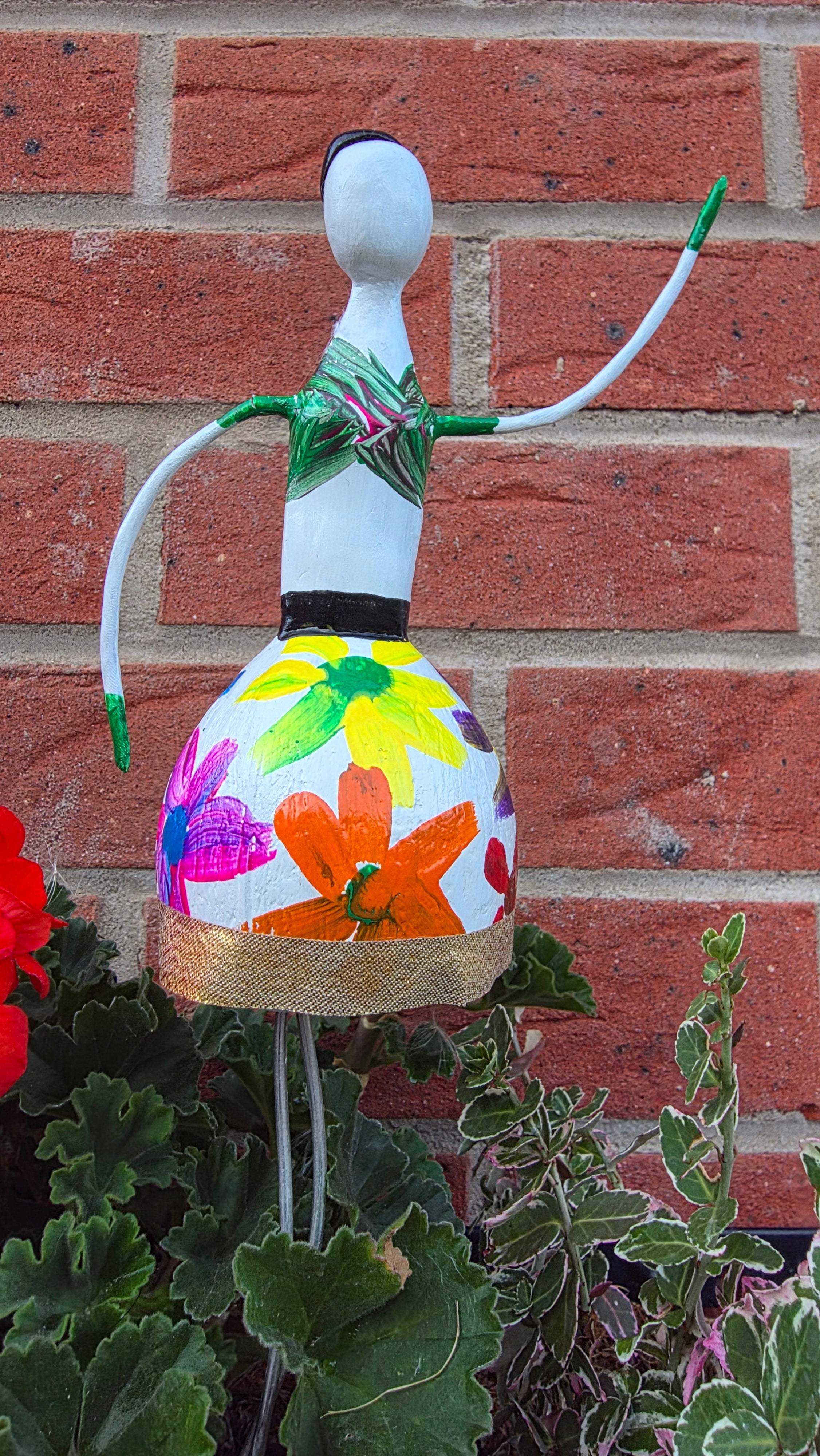 Limited Edition Colourful Floral Handmade Forest Fairy Garden Decor – Medium